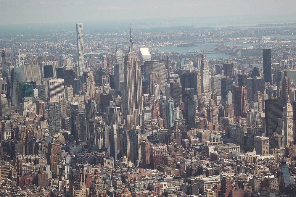 Uitzicht vanuit de helikopter